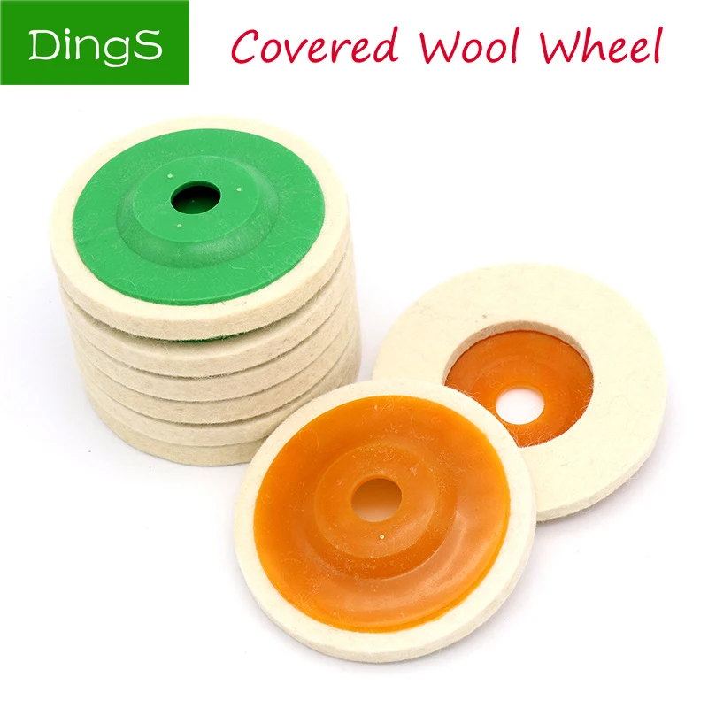 3Pcs 100mm 4 Inch Wool Buffing Angle Grinder Wheel Felt Polishing Disc Pad