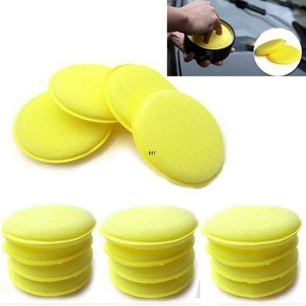 

12pcs/pack Waxing Polish Wax Foam Sponge Applicator Pads For Clean Car Vehicle Glass car styling INY