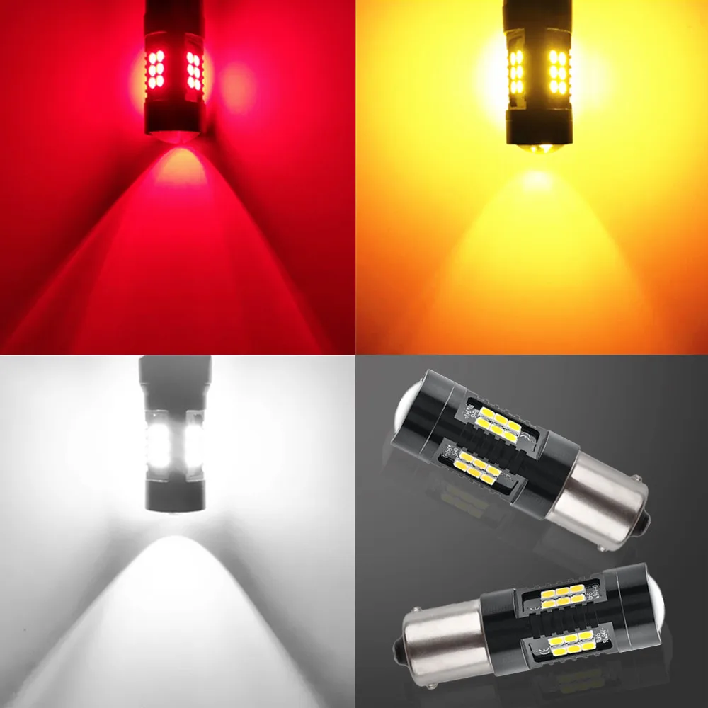 Автомобильные фары 1156 P21W LED BA15S P21/5W BAU15S 1157 BAY15D светодиодные лампы сигнальные