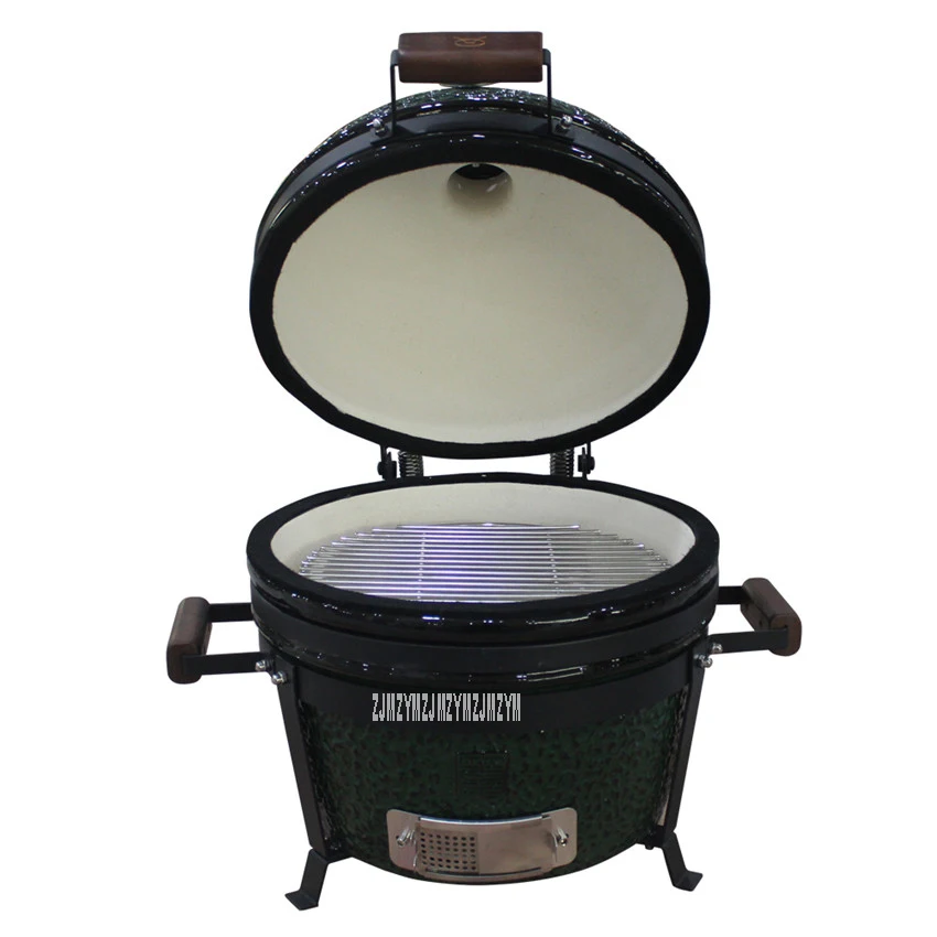 

16 inch Ceramic BBQ Grill Pizza Oven Charcoal Wood-Burning Stove Pizza Oven Barbecue Grill For Ourdoor Camping Home Park AU-16M