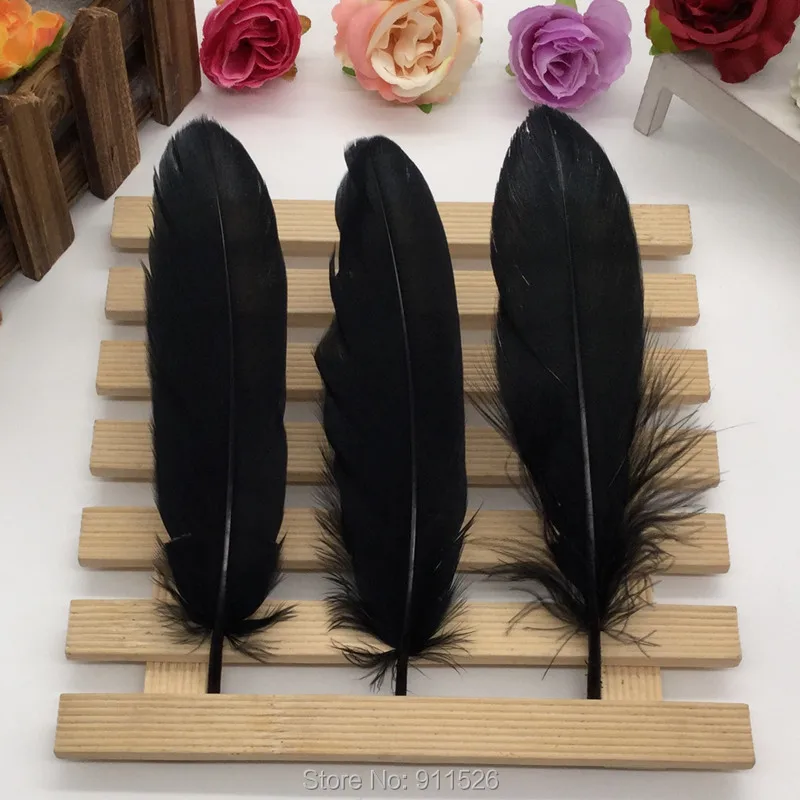 100 шт DIY перо окрашенное одиночное 13 18 см гусиное #15 видов цветов|goose feathers|diy featherdyed