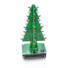 Christmas Tree LED Flash Kit 3D DIY Electronic Learning Kit