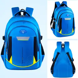 ARESLAND для мальчиков девочек большой Ёмкость нейлоновый рюкзак спинного защитная сумка учащегося начальной-синий S L