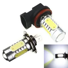 CYAN SOIL BAY 1X White H11 H8 H7 7.5W Hi Lm High Power LED FOG Light Plasma COB Replacement Bulbs