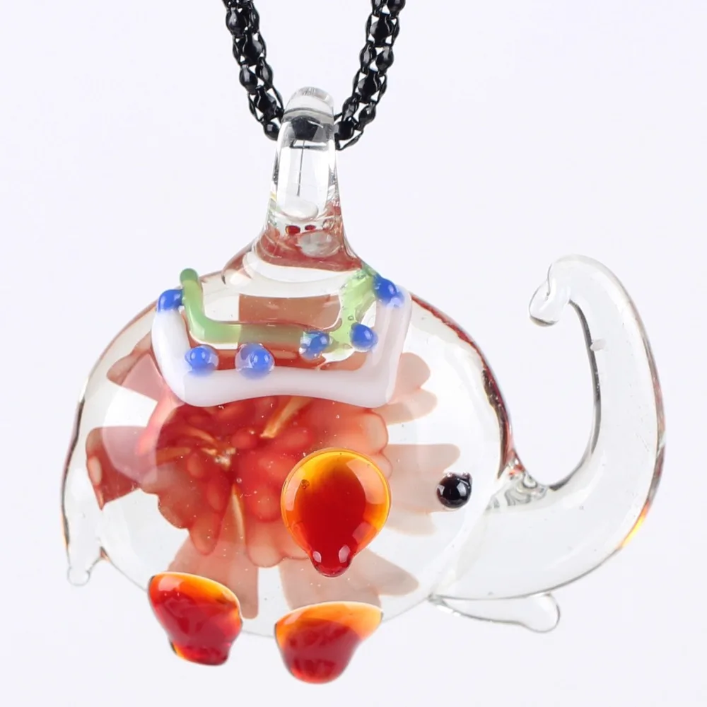 Ожерелье из муранского стекла с глянцевым покрытием в виде слона|fashion jewelry|jewelry