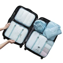 Сумки дорожные аксессуары Шесть частей костюмы Костюмы Организатор цифровой нижнее белье мешок большой Ёмкость мешок классификация Чемодан