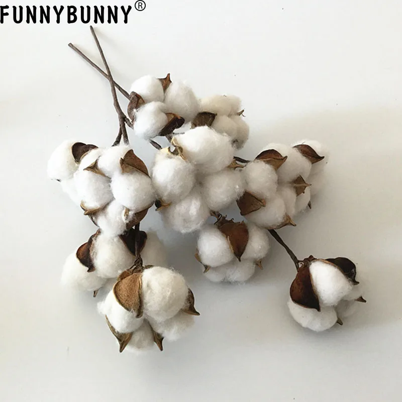 FUNNYBUNNY изготовлено из натурального белого хлопка, цветы в деревенском стиле, цветочный Декор для дома, Свадебный центральный элемент