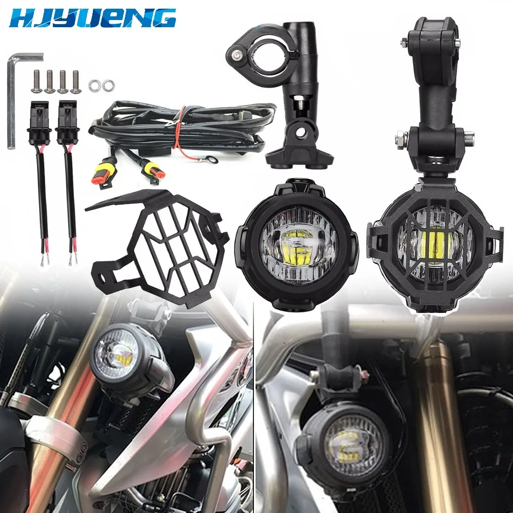 

For BMW R1200GS/ADV/F800GS/F700GS/F650FS Universal Motorcycle LED Auxiliary Fog Lamp Assembly Driving Headlamp 40W Headlight