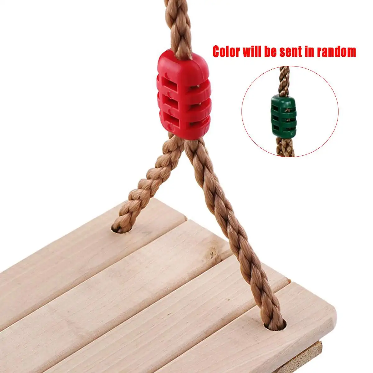 Wooden Swing with Rope 150Kg Wooden Swing Seat Chair Adjustable Rope For Children Adults Outdoor Games Adults and children Swing