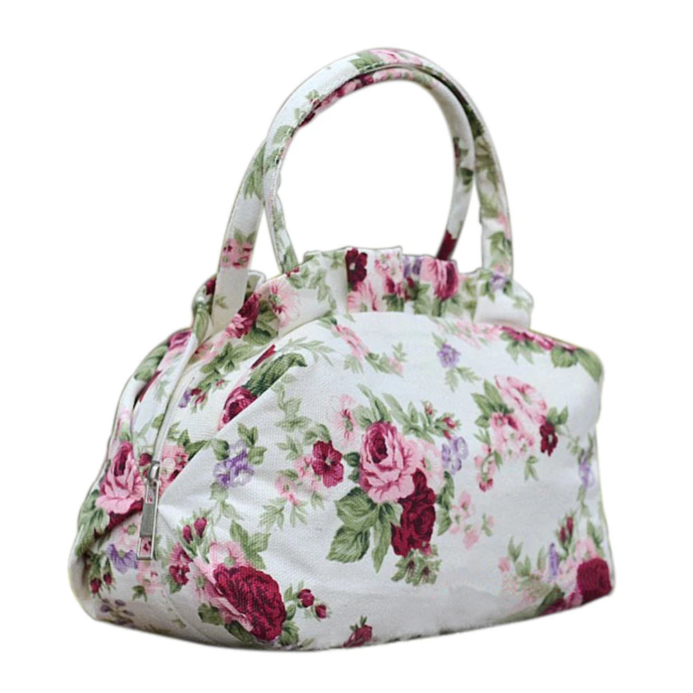 

Women Vintage canvas Shoulin Flowers Shell bag