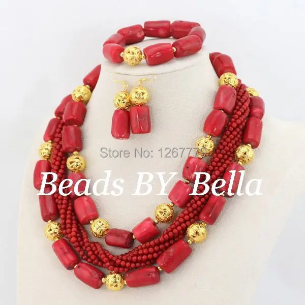 2017 сезон: весна лето комплект ювелирных изделий набор Коралловые бусы для женщин
