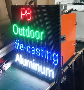 

High refresh rate outdoor full color P8 LED display 512x512mm panel for stage