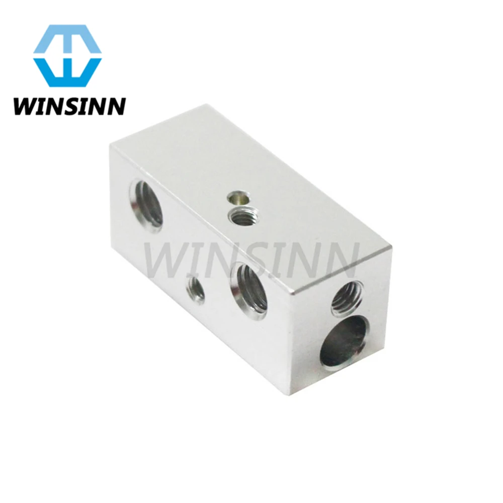 

Cyclops Heater Block 2 IN 1 OUT Multi Multi Color Heat Block Aluminum for 3D Printer Extruder Hotend RepRap Bowden Makerbot