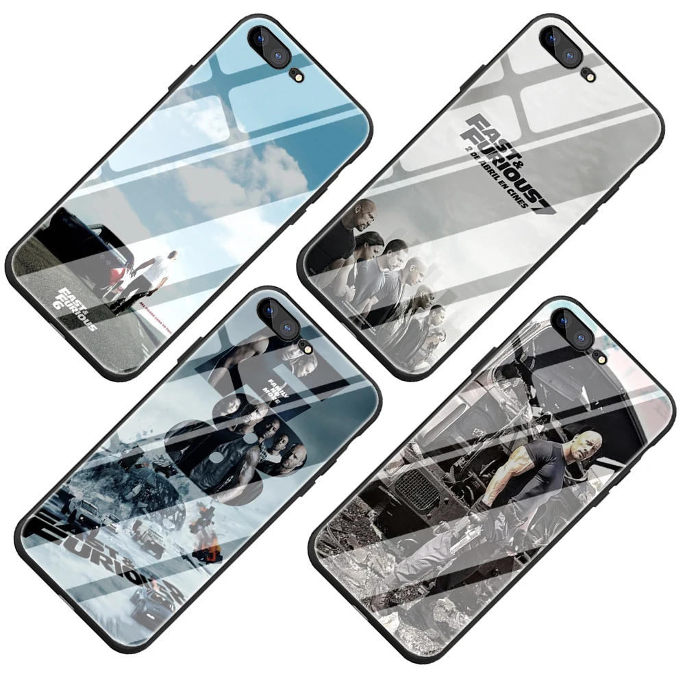 Форсаж и Пол Уокер закаленное стекло чехол для телефона для iphone 5 5S 6 6S Plus 7 8 Plus X XS XR 11 Pro Max