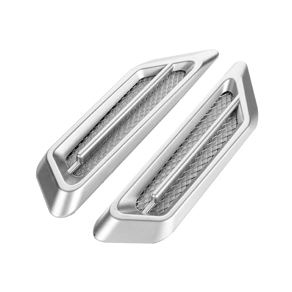 

2pcs Car Air Flow Fender Side Vent Racing Stickers Plastic Exterior ScratchProof Portable decal Protect Modification Accessories
