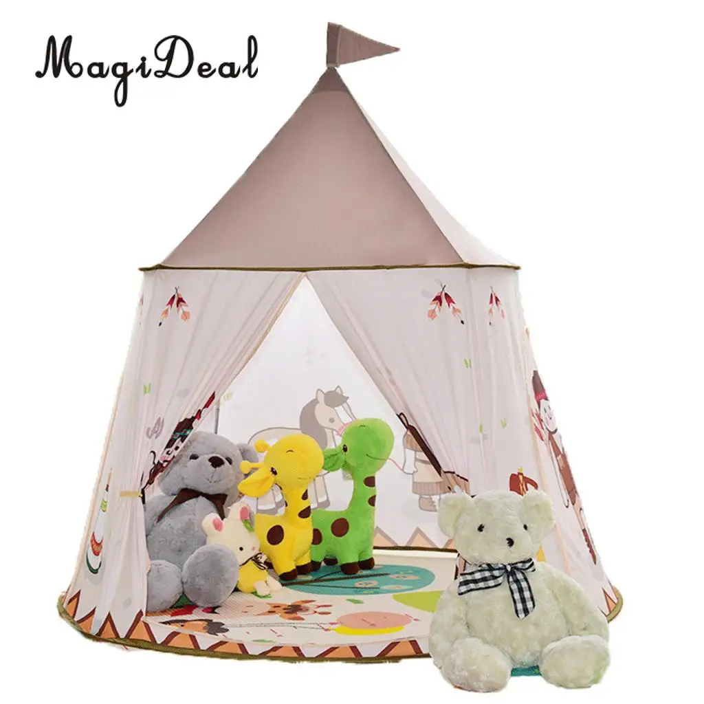 Folding Pop Up Play Tent Brick Wall Ball Pit Teepee Castle Tent Bedding Tent Kids Playhouse Garden Toy