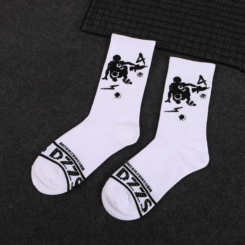 1 пара высококачественных модных носков в стиле Харадзюку для женщин и мужчин, хлопковые носки в стиле хип-хоп, мужские носки