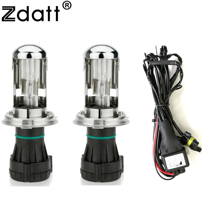Zdatt HID Xenon Light Kit H4 H13 9004 9007 Hi Lo 12V 35W Bi Xenon 6000K