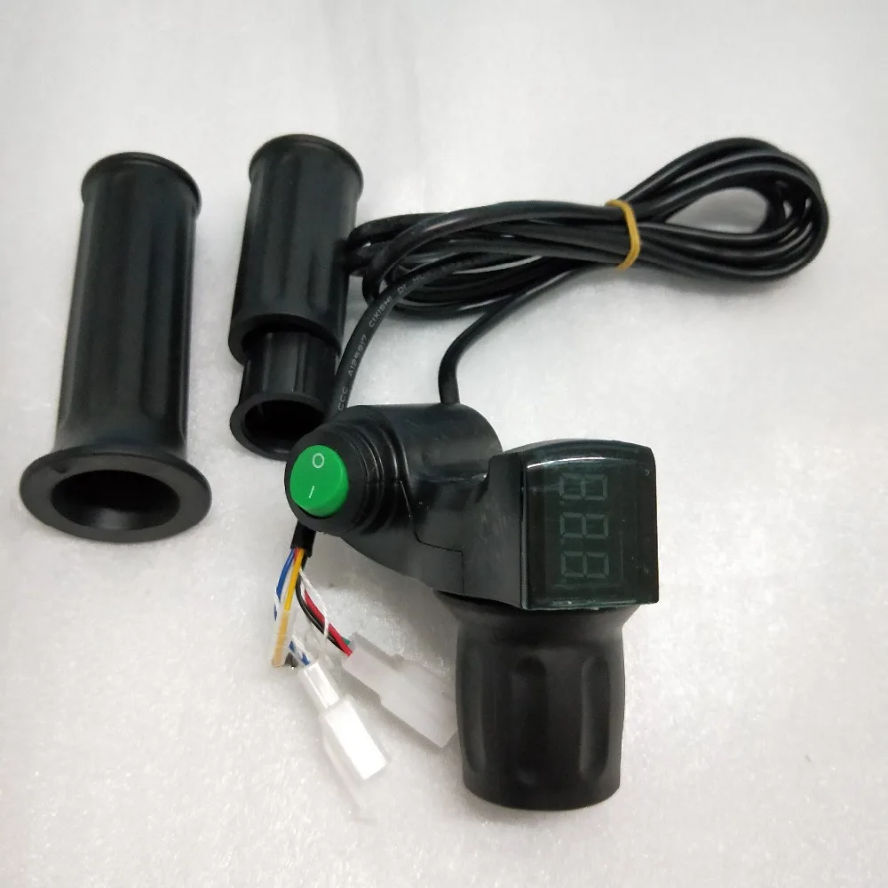 Discount 24V / 36V / 48V / 60V Half Twist Throttle Handlebars LED Display with Cruise function for ebike e-scooter 2 Discount 24V / 36V / 48V / 60V Half Twist Throttle Handlebars LED Display with Cruise function for ebike e-scooter 2
