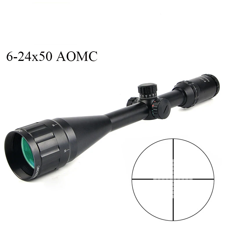 

CS 6-24X50 Tactical Optical Riflescope Airsoft Sniper Optic Sight Rifle Scope Hunting Scopes for Outdoor Shooting