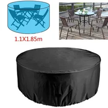 Однотонная круглая скатерть для стула, водонепроницаемая садовая мебель, Пыленепроницаемый Чехол для кухонного свадебного отеля