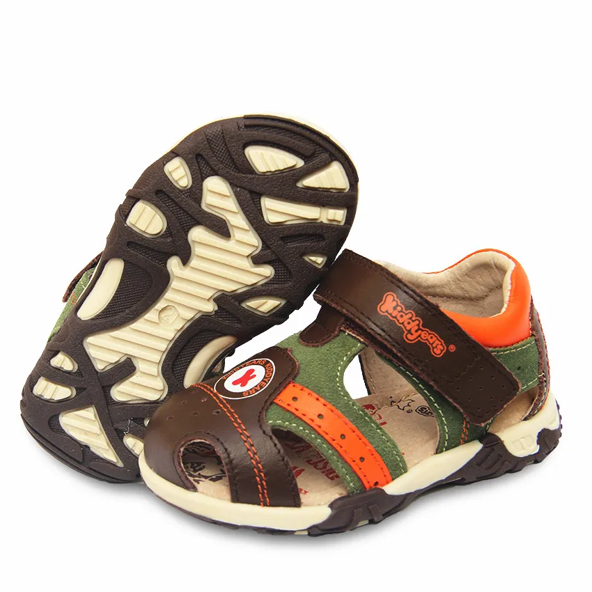 Новинка, 1 пара, носки для мальчиков из натуральной кожи ортопедическая обувь детские сандалии, Наивысшее качество Детская летняя обувь