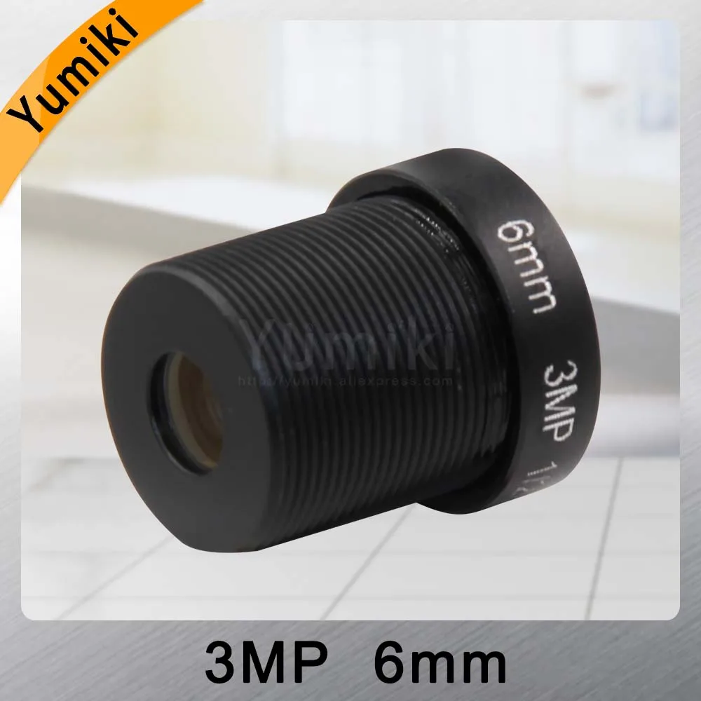  Yumiki 3.0Megpixel M12 MTV 6mm 3MP HD CCTV Camera Lens IR HD Security Camera Lens Fixed Iris - 32960875967