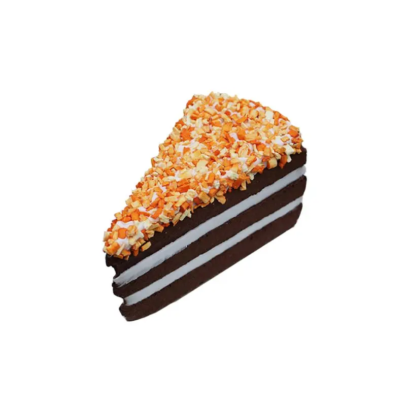 

Realistic Lifelike Artificial Simulation Triangular Cake Model Display Photography Props Household Home Decor