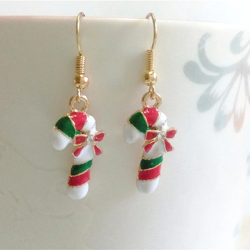 Buy New fashion lovely Candy canes Drop earrings For
