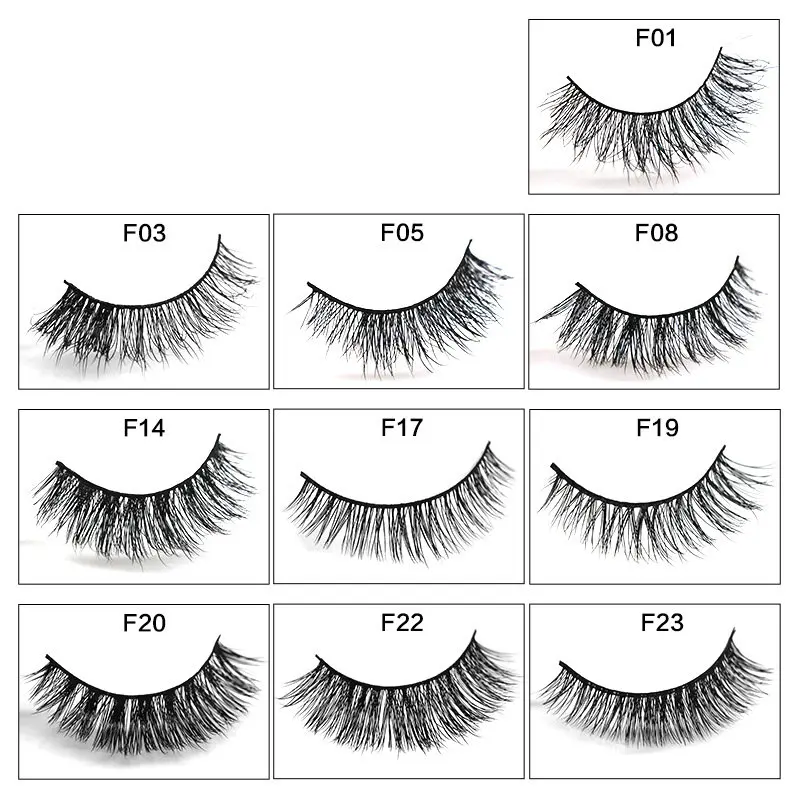 

10 Style eyelashes 3D mink eyelashes long lasting mink lashes natural dramatic volume eyelashes extension false eyelashes