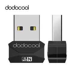 Dodocool N150 беспроводной Mini-USB Wifi адаптер 2,4 ГГц 150 Мбит/с сети Wi-Fi приемник сетевой адаптер карты Поддержка Windows, Mac