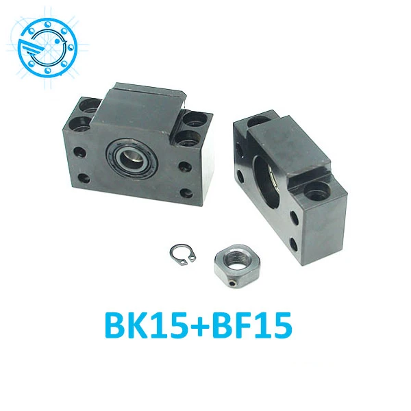 

Free shipping BK15 BF15 Set : one pc of BK15 and one pc BF15 for SFU2005 SFU2010 Ball Screw End Support CNC parts XYZ