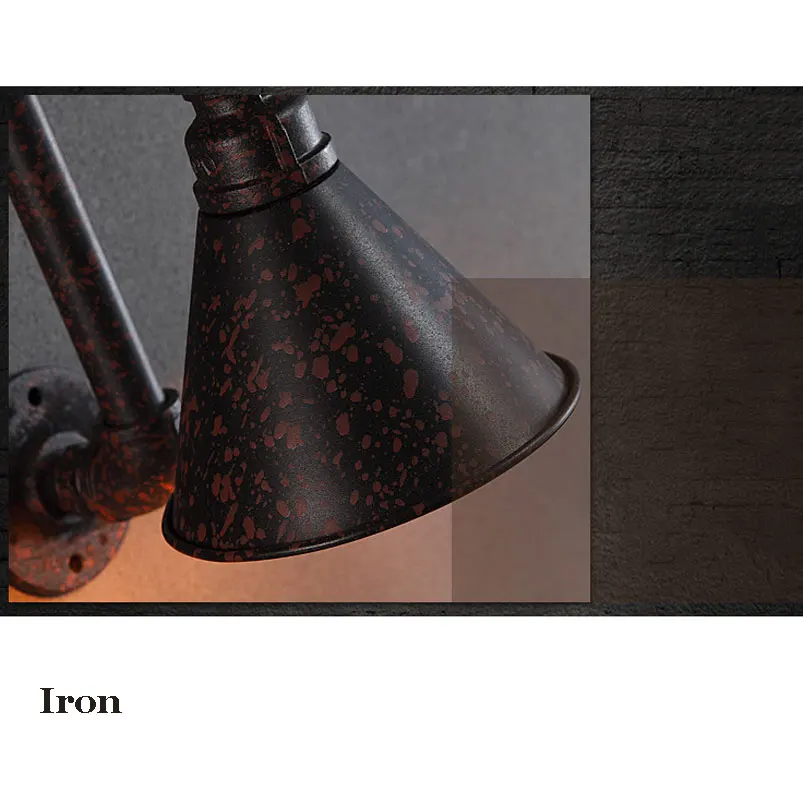 industry wind lights retro loft water pipe lamps bar cafe restaurant pub club living room aisle stair stair wall sconce bra