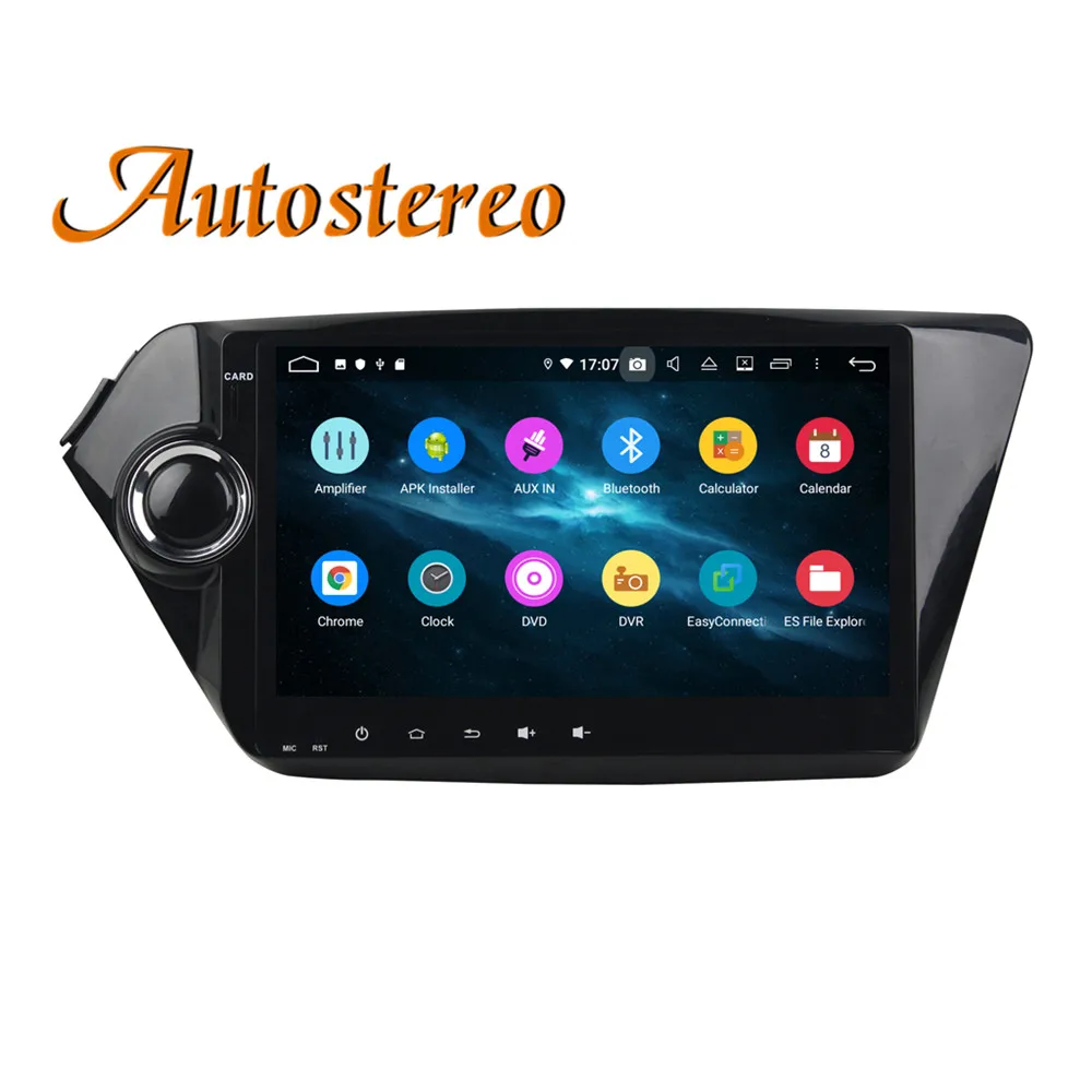 Top Android 9 Max 64GB Car DVD Player GPS navigation For Kia K2 RIO 2010-2017 head unit multimedia player radio tape recorder stereo 6