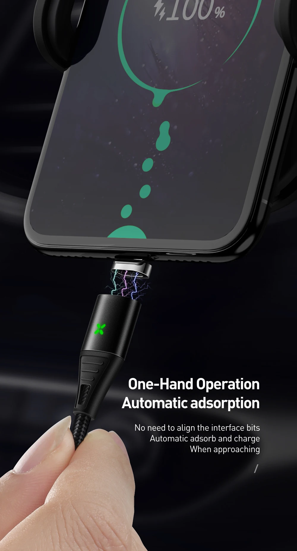 MCDODO, 3 А, магнитный USB кабель, быстрая зарядка, Micro USB, зарядное устройство, шнур, магнит, Тип C, кабель для телефона для iPhone XS MAX, Android, samsung