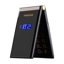 TKEXUN Flip Touch HandwritingScreen 3.0 Display Telephone Speed DialSOS Metal Body Senior Not Smart Mobile Cell Phone "