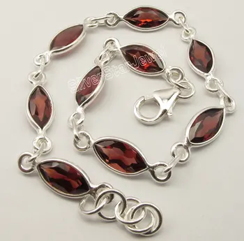 

Chanti International RED GARNET SEMI PRECIOUS GemS LOVELY Bracelet 20.1 CM