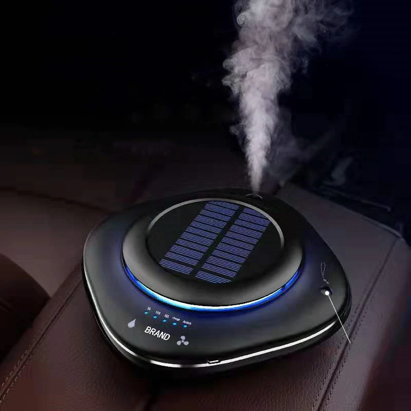 

Car Solar Air Purifier Humidifier Dual-Use Home Solar Air Purifier Mini Humidifier Negative Ion Car Oxygen Bar Car Accessories