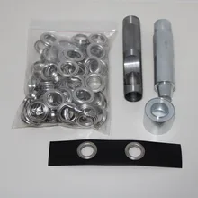 4 мм-20 мм 100 набор серебряных люверсов и люверсов набор инструментов для пряжки ремня украшение одежды Пряжка полые заклепки глазные кнопки