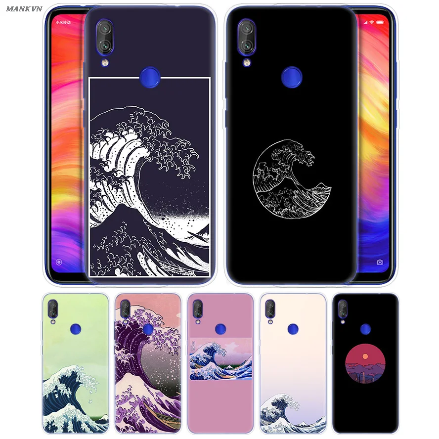 

Hokusai The Great Wave Print Case Capa for Redmi 7 6 6A S2 GO Note 7 6 5 4 4X Xiaomi MI 9 8 A2 A1 Mix 3 5G Play Poco F1 Lite Pro
