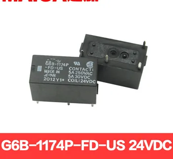 

Free shipping 10pcs/lot G6B-1174P-FD-US 24VDC 24V 5A DIP-4 DC24V Best quality