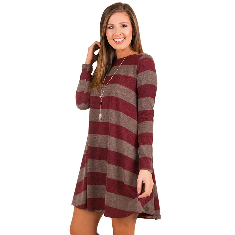 Gladiolus-2018-Autumn-Winter-Women-Dress-O-Neck-Long-Sleeve-Striped-Pocket-Loose-Casual-Midi-Knitted (1)