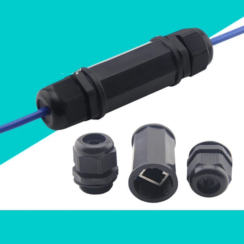 waterproof rj45 extender lan rj45 gender changer water proof