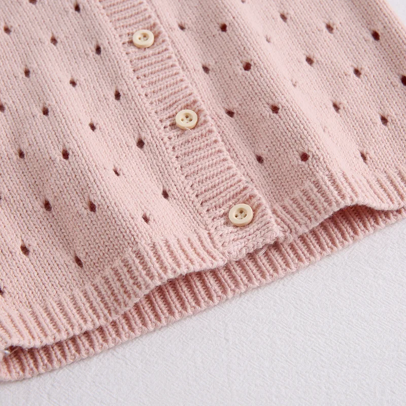 Милый детский свитер для девочек одежда маленьких на весну осень лето хлопковый