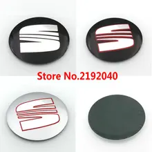 Car Styling 4pcs 90mm 3D Aluminum SEAT Car Wheel Emblem Badge Logo Stickers For SEAT Ibiza Leon Alhambra Altea Exeo