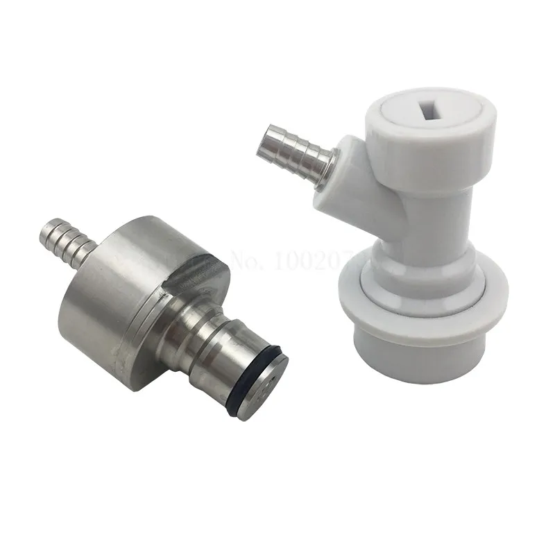 Stainless Steel Carbonation Cap Carbonator - Gas Ball Lock Disconnect -14Barb Homebrew Beer Cornelius Corny keg (3)