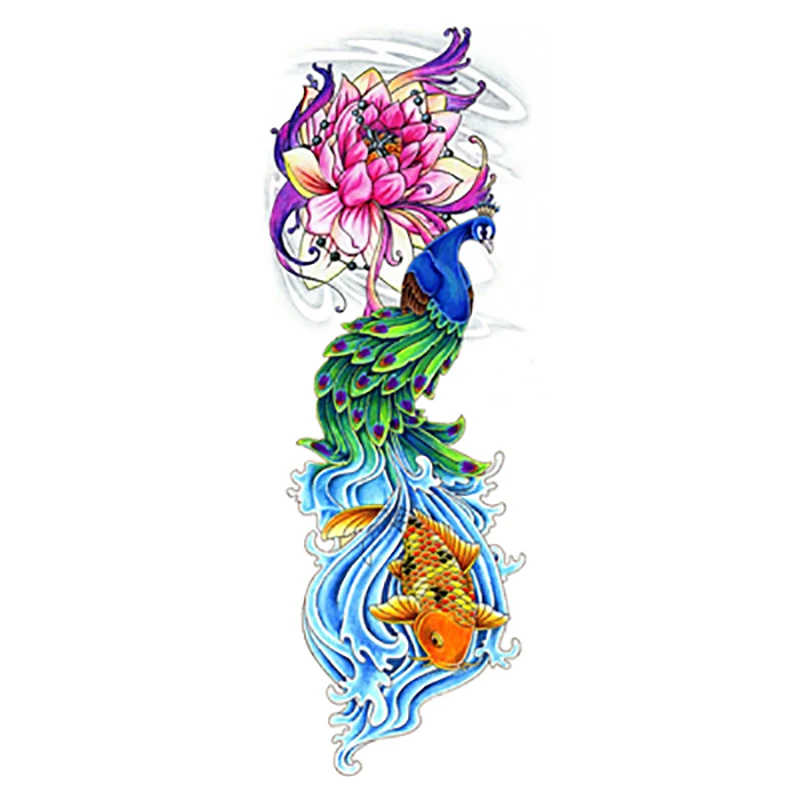 lotus flower carp peacock chinese good luck auspicious symbol lotus flower carp peacock chinese good luck auspicious symbol