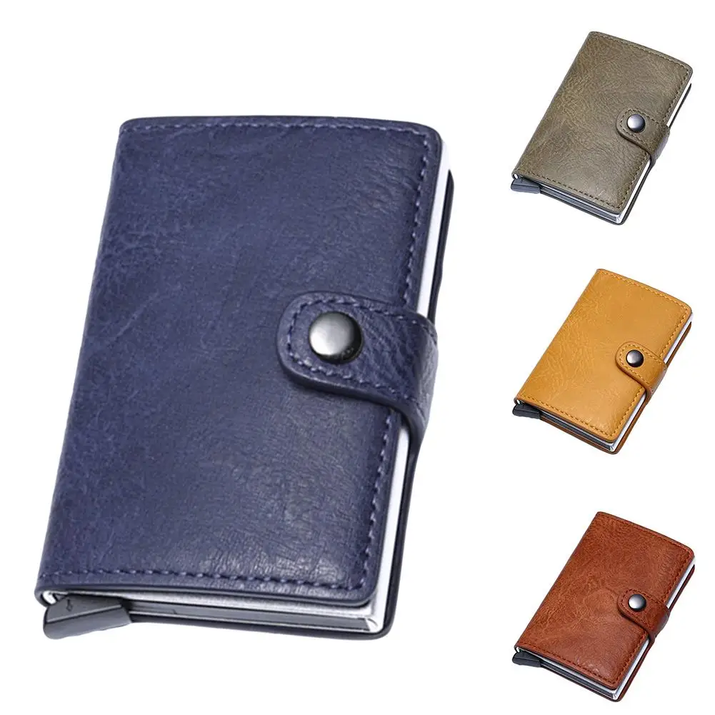 

Hot!!! Men Faux Leather Wallet ID Bank Card Money Holder Anti Thief Coin Purse