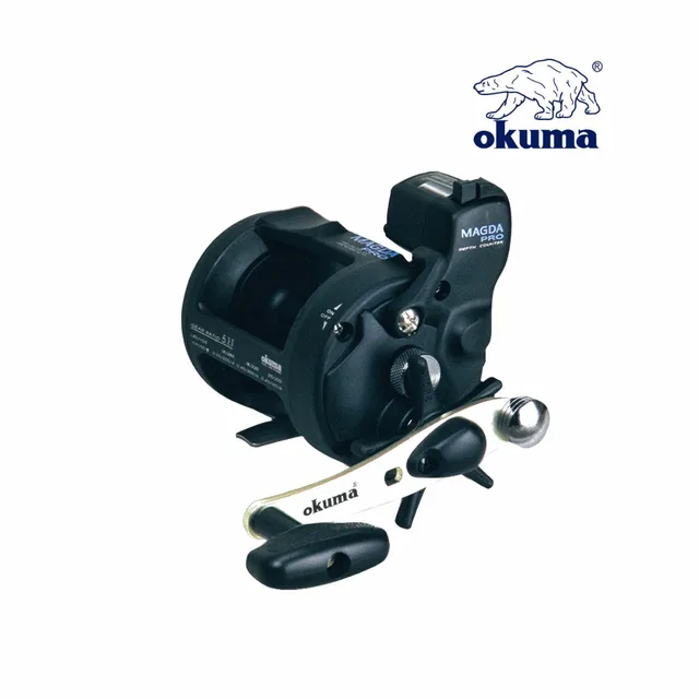 Best price at $108 Cheap Fishing tackle okuma magda ma-15dx drum wheel cable winder right hand fishing reel