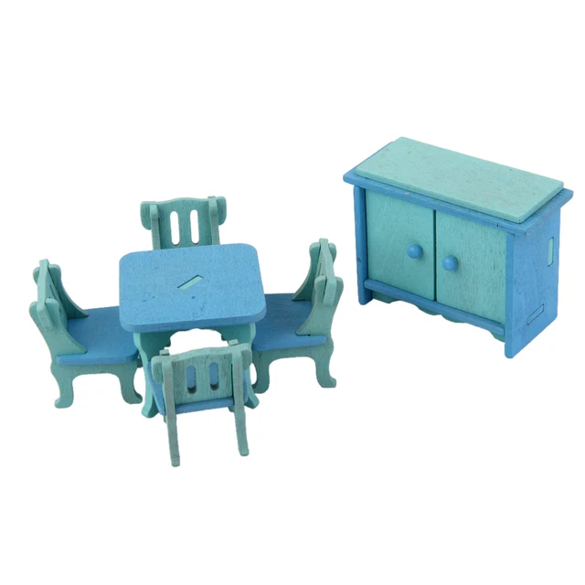 Best Quality Cute Dollhouse Miniature Furniture Dining Room Set Table Chair Wooden Toy Kids Classic Toy Education Pretend Play Baby Best Gift Best Quality Cute Dollhouse Miniature Furniture Dining Room Set Table Chair Wooden Toy Kids Classic Toy Education Pretend Play Baby Best Gift